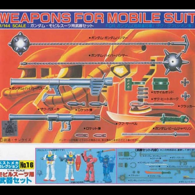 Bandai HG 1/144 Weapons for MS weapon Gundam Rx 78 2 zaku II gouf