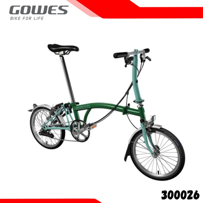 Brompton - Standard S6L Racing Green Sepeda Lipat