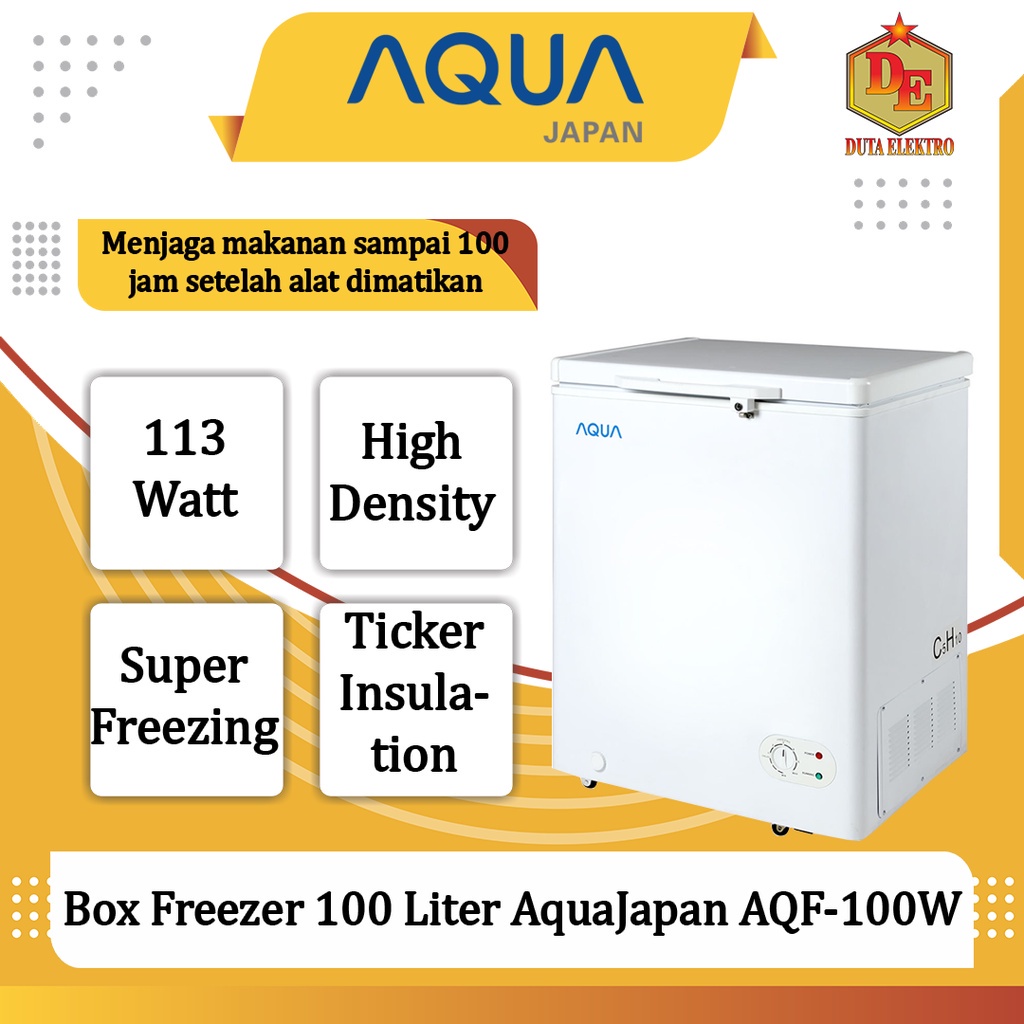Box Freezer 100 Liter Aqua Japan AQF-100W