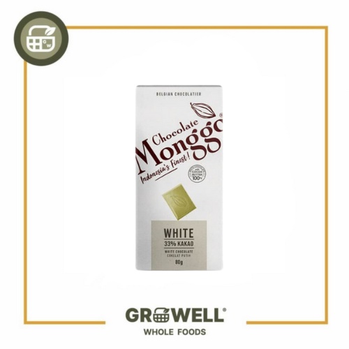 

MONGGO WHITE CHOCOLATE TABLET 80GR