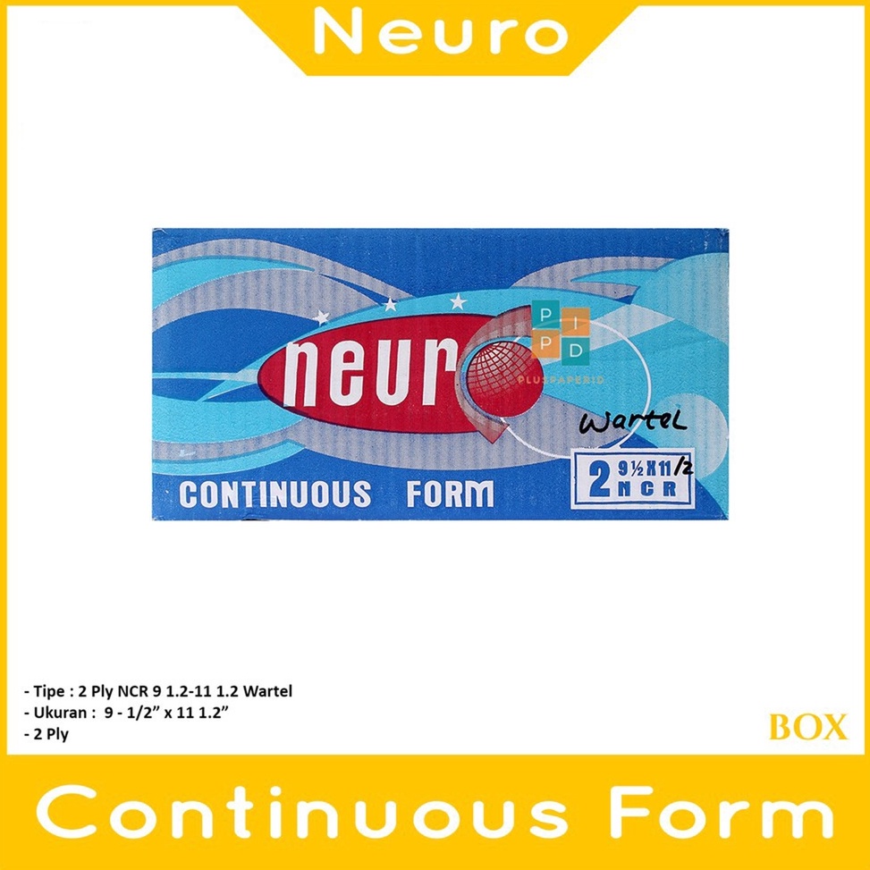 

Harga Murah.. NEURO - Continous Form 2 Ply 91/2 x 11/2 ( K2 Wartel ) - Box ETF