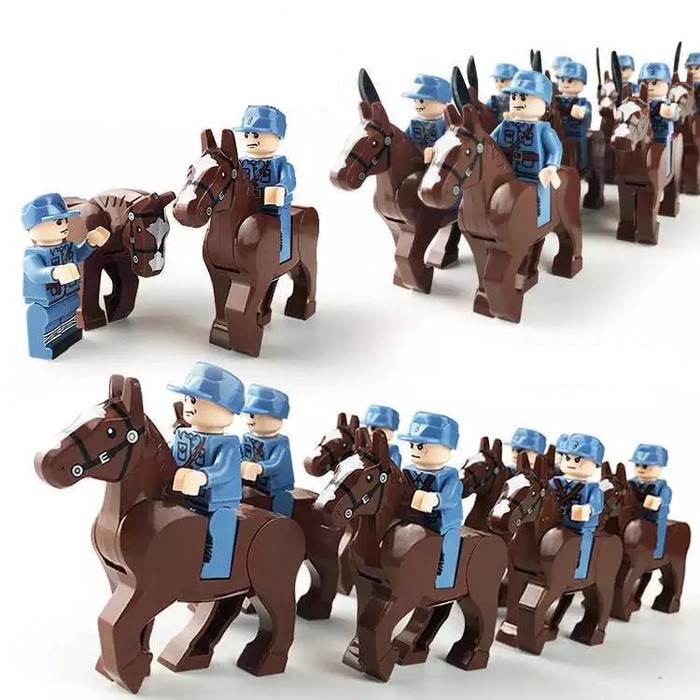 Eight Route China Ally Cavalry Horse Army Nazi Minifigure Lego