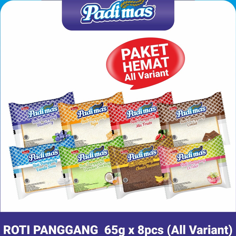 

➱Bestseller❁➽ 0YJC9 Padimas Roti Panggang Paket isi 8 (All Varian) B42 ➭Best Terlaris