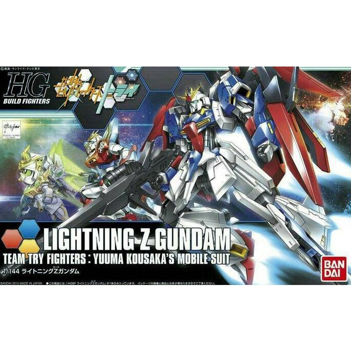 Bandai HG HGBF 1/144 Lightning Zeta / Z gundam team try fighters