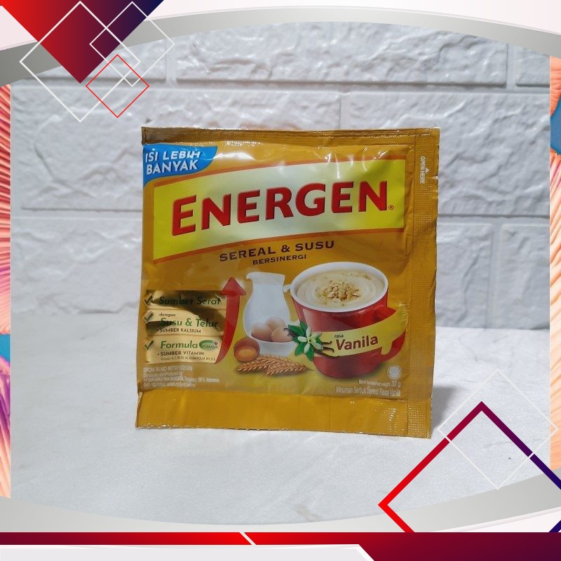 

Energen Sereal & Susu Rasa Vanila 32gr .