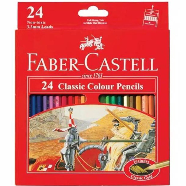 

Terkini.. Pensil Warna Faber-Castell Classic 24 Warna 7NK