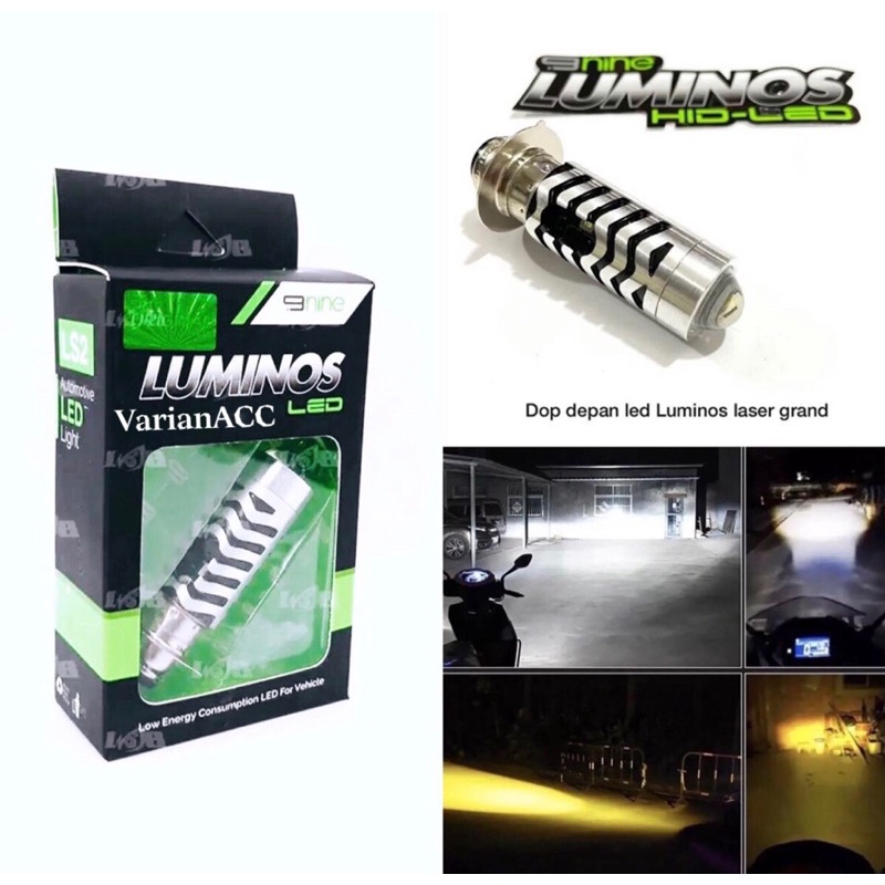 Lampu Utama Led Motor H6 Beat Vario Mio Luminos Laser LS2 Bebek Matik