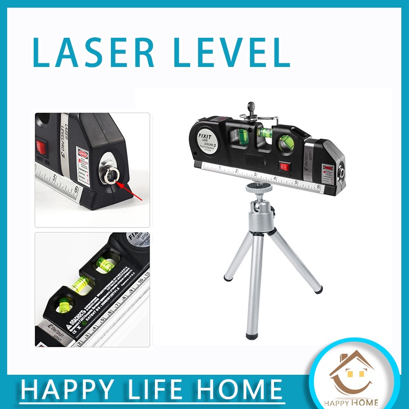 Fixit Level Penggaris Laser WaterpassLaserMeteran Laser Meteran Laser Alat Super Presisi / Meteran L