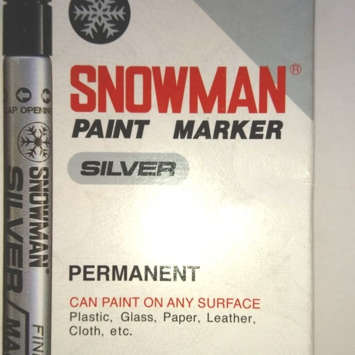 

spidol snowman Silver marker Fine tip