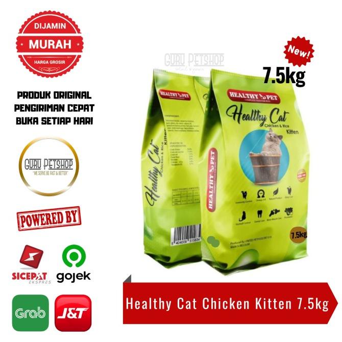 Healthy Cat Kitten Chicken 7.5kg Makanan Kucing Healthy Pet Kitten