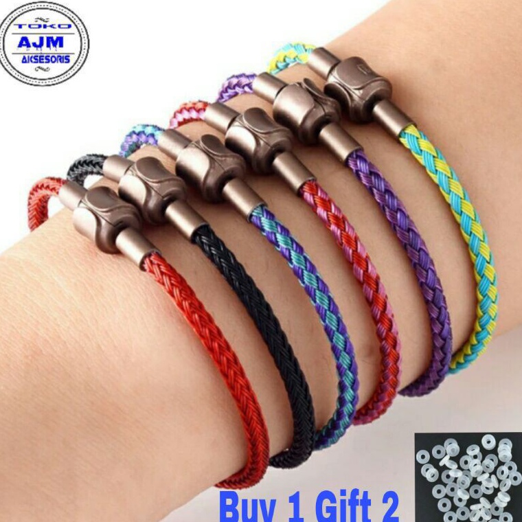 Diskon Promo HR6CB Gelang Tali Kawat Anti Air Waterproof Untuk Liontin Inisial Atau Emas Y90 Terkini