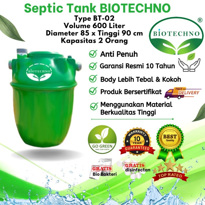 Terlaris Septic Tank, Septictank Biotechno, Septiktank Biofil, Sepiteng Biopro