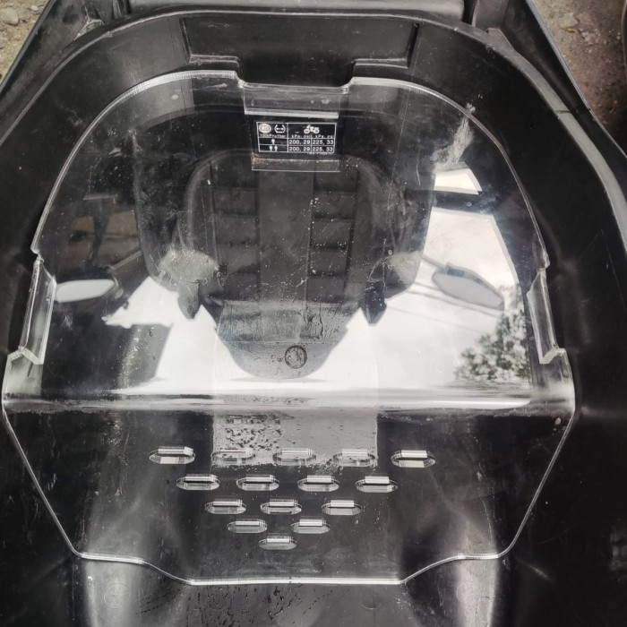 Akrilik Bagasi Downdraft Aerox Old & New V2 / Downdraft Aerox V2