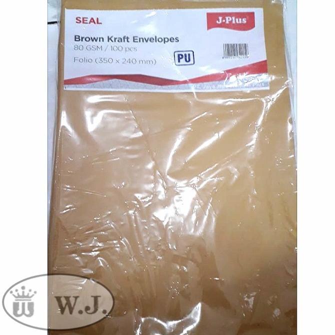 

------] Amplop Coklat J-Plus Folio (Brown Kraft Envelope) BerLem.