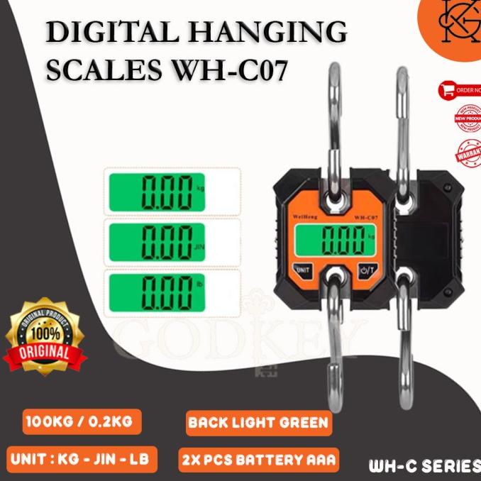 Timbangan Gantung Digital 100Kg - 200Kg /0.2Kg Mini Koper 100 - 200 Kg