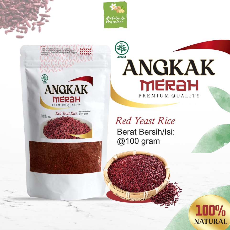 

➠Murah↔ JJCRJ Angkak, Angkak Merah, Angkak Beras Merah Asli 100 Gram PREMIUM W72 ↕Terbaru