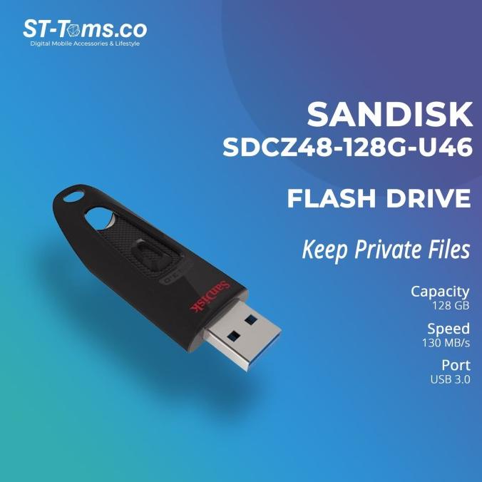 SANDISK Ultra 128 GB USB 3.0 Flash Disk / Drive SDCZ48-128G-U46