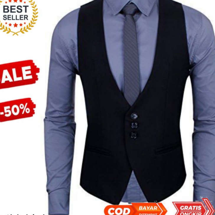 ➟Terbatas❅ ZKGHH ROMPI JAS PRIA FORMAL,VEST PRIA,ROMPI PRIA KANCING 3 H74 Promo