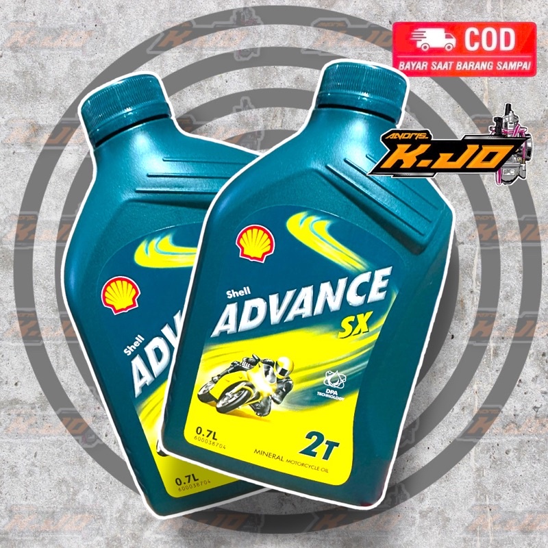 Oli Samping Shell Advance SX 2Tak 700 ML Oli Motor 2 Tak Original Asli Shell
