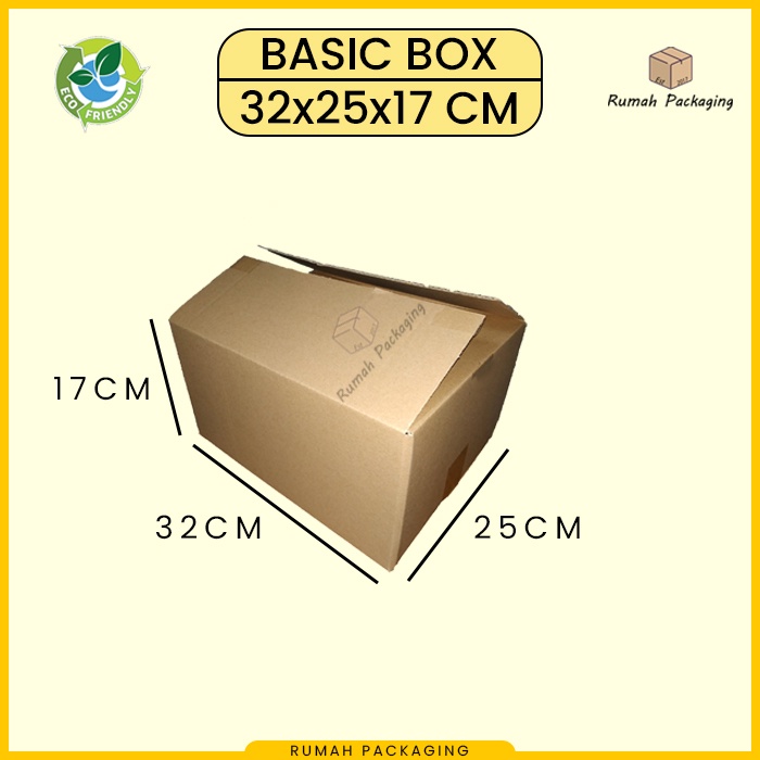 

Kardus / Karton Box Packing Polos 32x25x17 cm