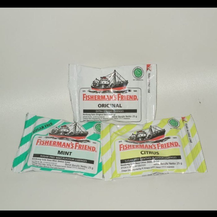 

Permen fisherman's friend aneka rasa