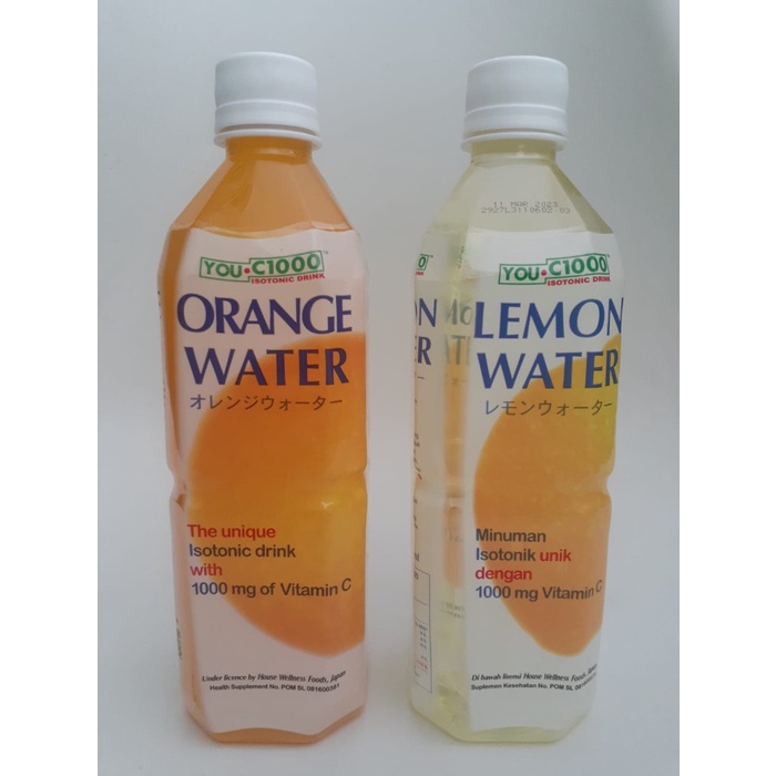 

Minuman Kesehatan You C1000 Orange dan Lemon Water 500 ml - orange