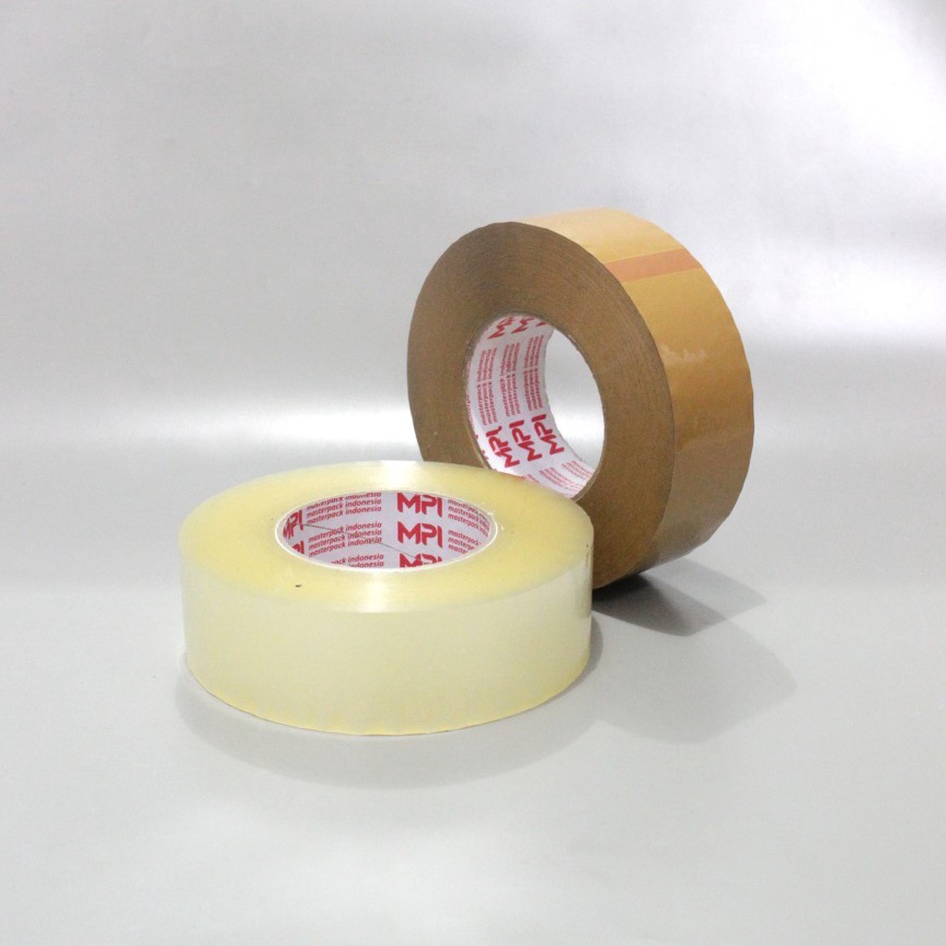 

[FLY52] Lakban Bening - Lakban Cokelat 45 mm x 300 Yard Master Pack Indonesia 94