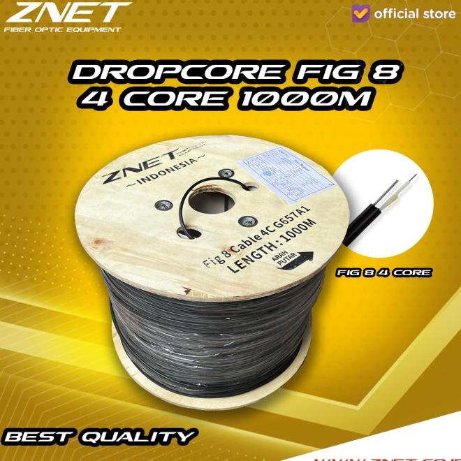 Dropcore Dropwire Fig 8 4 Core Murah 1000M Fiber Optik Kabel Fo Fig 8