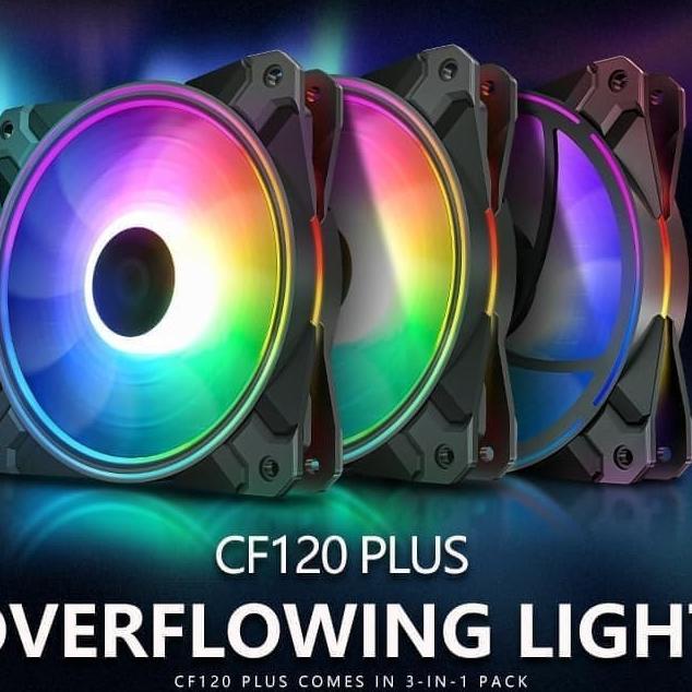 Fan Casing Deepcool CF120 Plus RGB 3in1 12CM RGB FAN 3 Pack