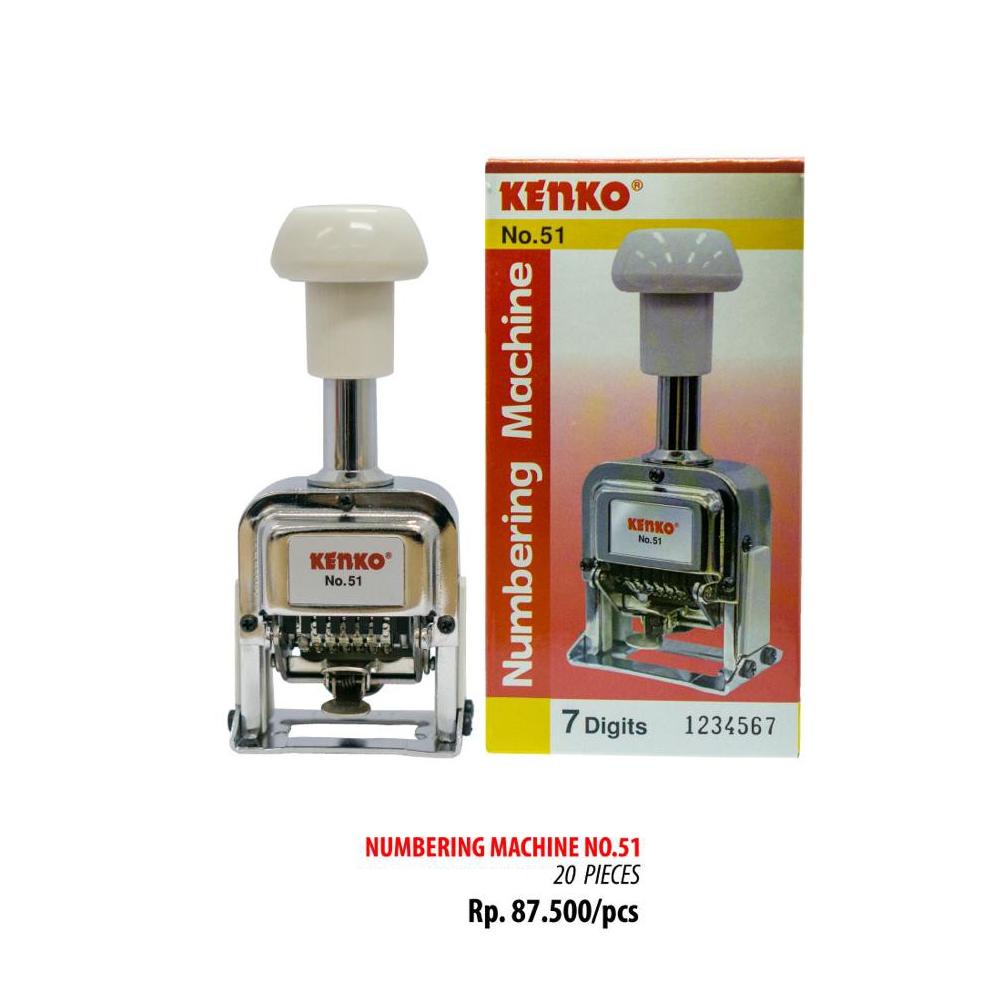 

Diskon Numbering Machine Kenko No.51 7 Digits Wxs