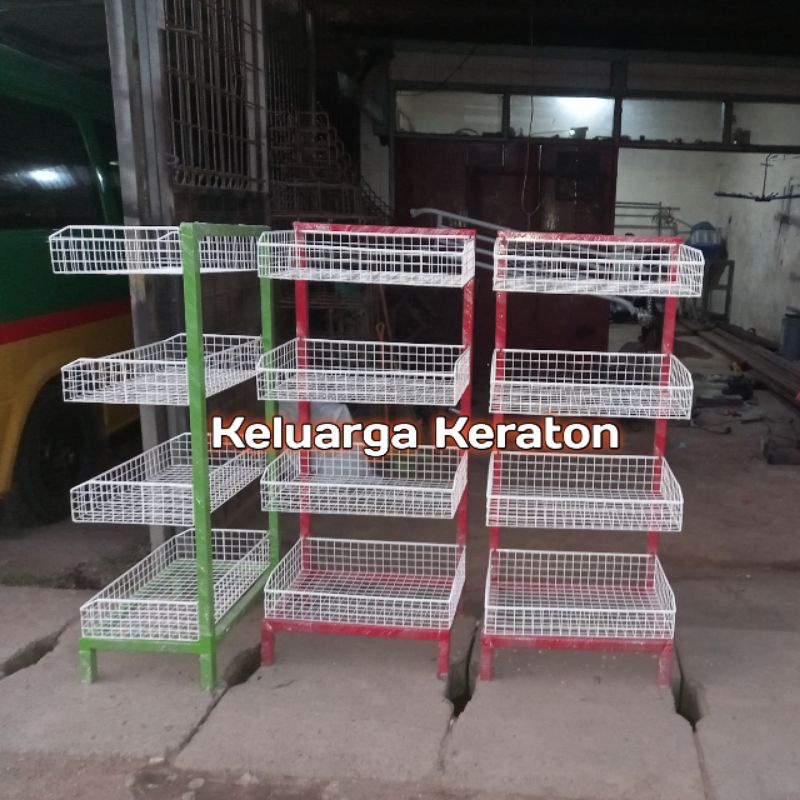 RAK SERBAGUNA / RAK CIKI BESI / RAK MINI MARKET BAHAN BESI