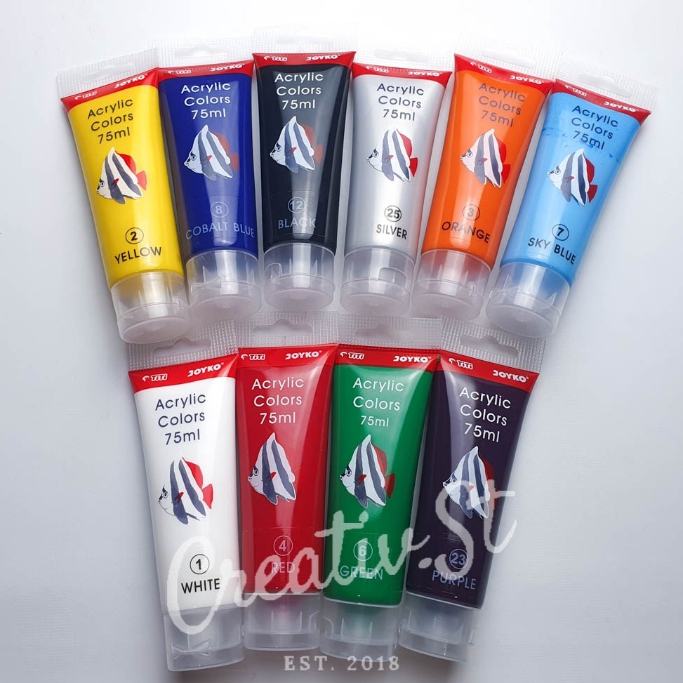 

Acrylic TITI Joyko 75 ml Cat Acrylic Color Akrilik Lukis 7769