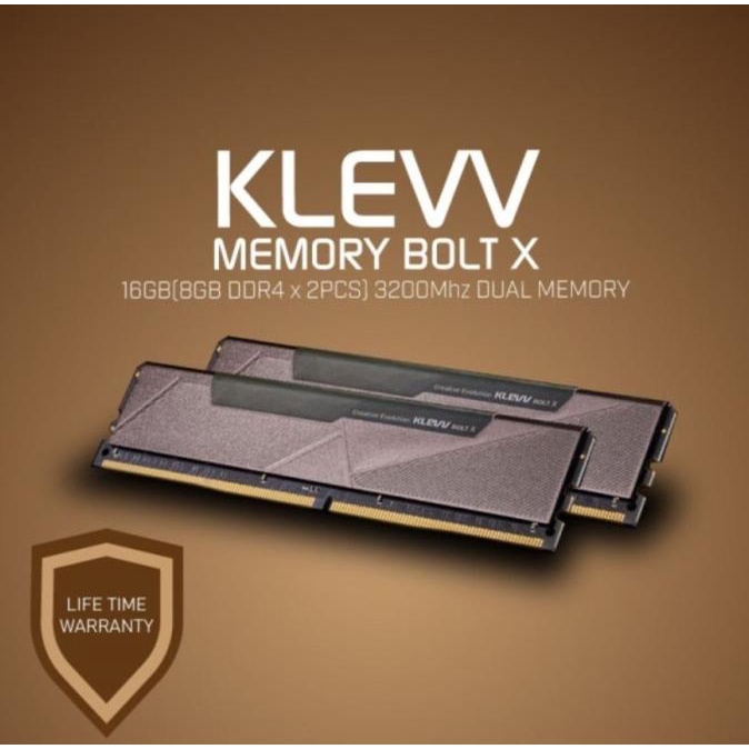 KLEVV BOLT X DDR4 32GB (2x16GB) 3200Mhz KIT