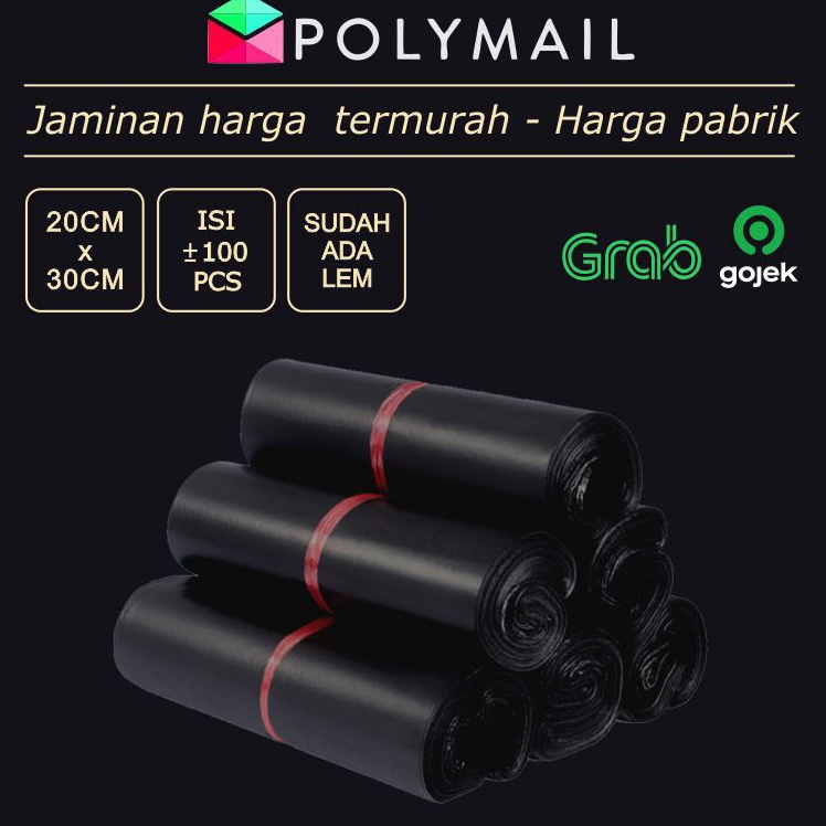 

➭Model Terkini✸ GI0GT POLYMAILER ±100PCS 20x30CM HITAM SEMI GLOSSY EKONOMIS PLASTIK POLYMAILER SEMI GLOSSY BLACK Y46 Laris