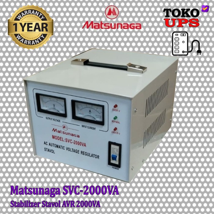 Terlaris Stabilizer Matsunaga Svc-2000Va 2000Va Avr Stavol
