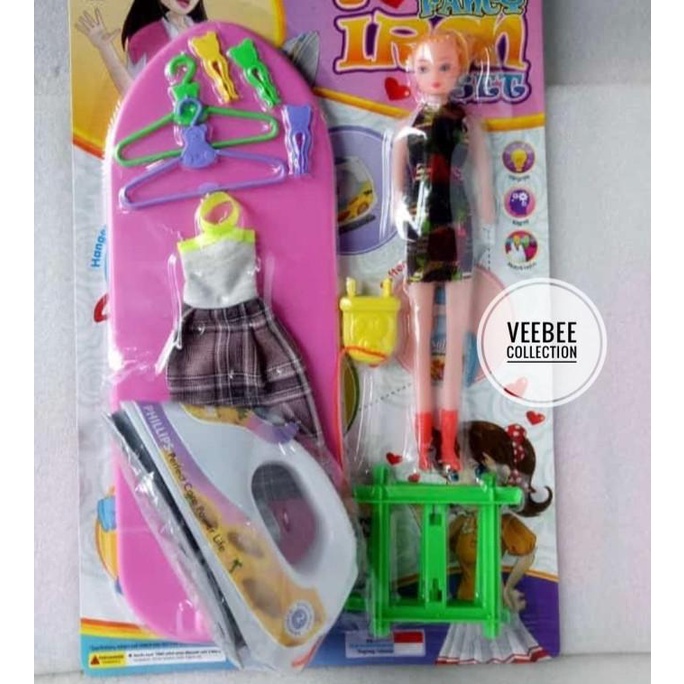 +++++] Setrika set / Iron set barbie/ mainan setrika set anak/ mainan anak
