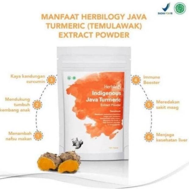 

'+'+'+'+] HERBILOGY INDIGENOUS JAVA TURMERIC EKSTRAK BUBUK TEMULAWAK