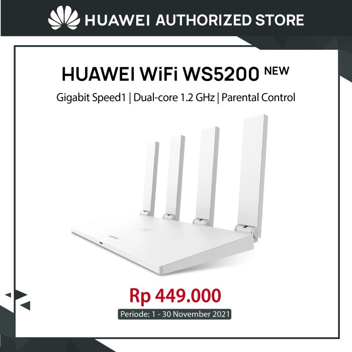 HUAWEI WIFI WS5200 WIFI - Supported Gigabite Speed Dual core 1.2 GHz