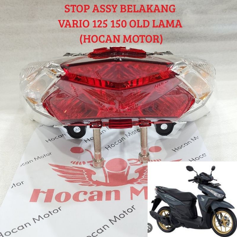 STOP ASSY LAMPU BELAKANG BOHLAM SEN VARIO 125 150 LED LAMA
