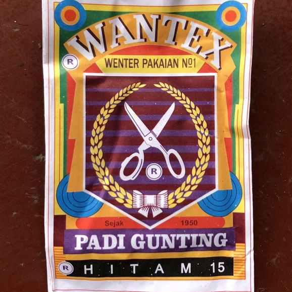 

➤Model Terkini➝ 09IOH WANTEX Padi Gunting WARNA HITAM Pewarna Pakaian / Kain / Jaring (10 pcs) M92 ➞Super Promo
