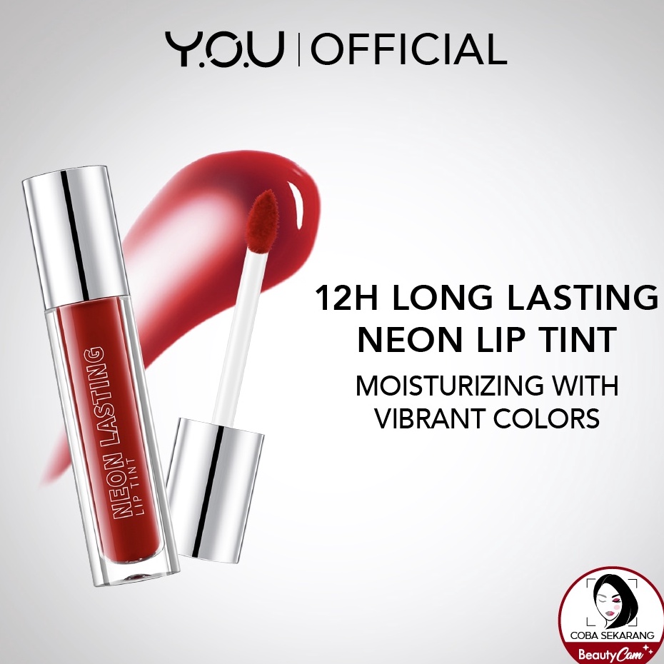 Terbaru YOU Neon Lasting Lip Tint | Tahan Lama Hingga 12 Jam | Moisturizing Liptint | Long Lasting L