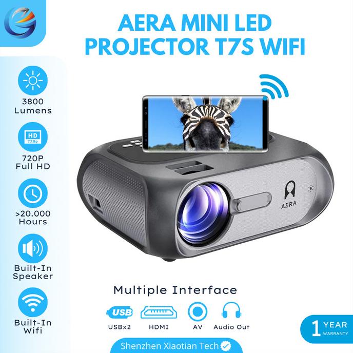 Projector Unic T7S Wifi | Unic T7S 3600 Lumens | Projector Wifi LED
