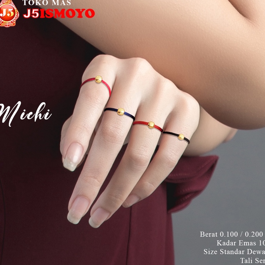 Best Terlaris 8CMCW Cincin Emas Tali Mici (TM)J5 Ismoyo V81 ➚Diskon
