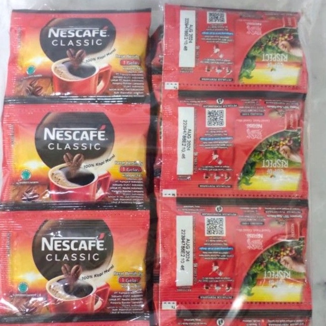 

Terlaris Nescafe Classic Sachet 2gr / 1 pack isi 60 sachet Laris