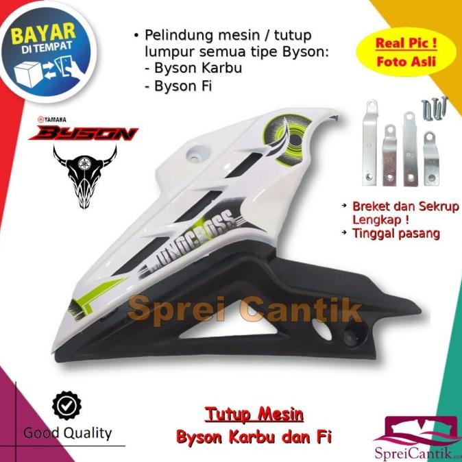 Tutup Mesin Yamaha Byson Karbu dan Fi Injection - Cover Engine Lumpur