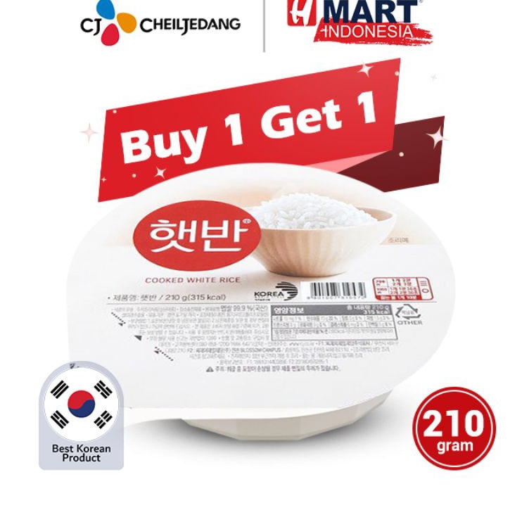 

Super deal [HMART] CJ Hetbahn Cooked White Rice - Nasi Putih Instan Korea 210g