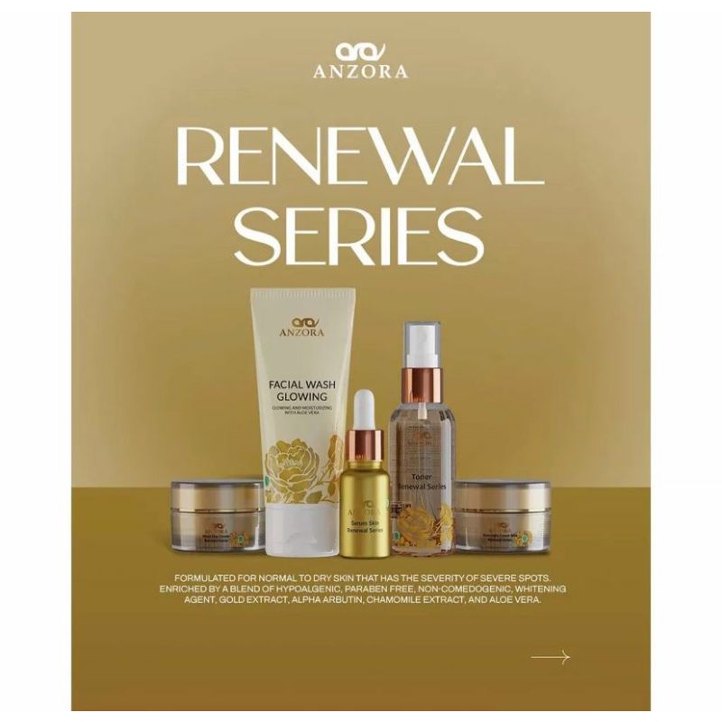 ANZORA RENEWAL SERIES || RENEWAL ANTI AGING || ANZORA ANTI AGING