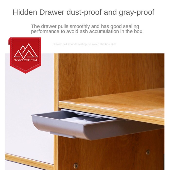

Bestseller Large Creative Drawer Storage Staca Laci Meja Hidden Box Case Desk