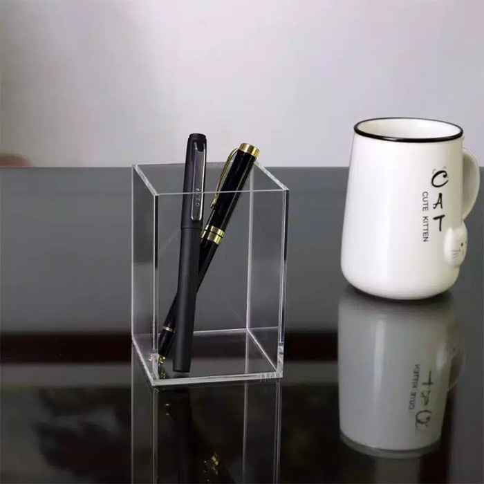 

Bestseller Acrylic Pen Holder Uk 10X10X12Cm / Tempat Pensil