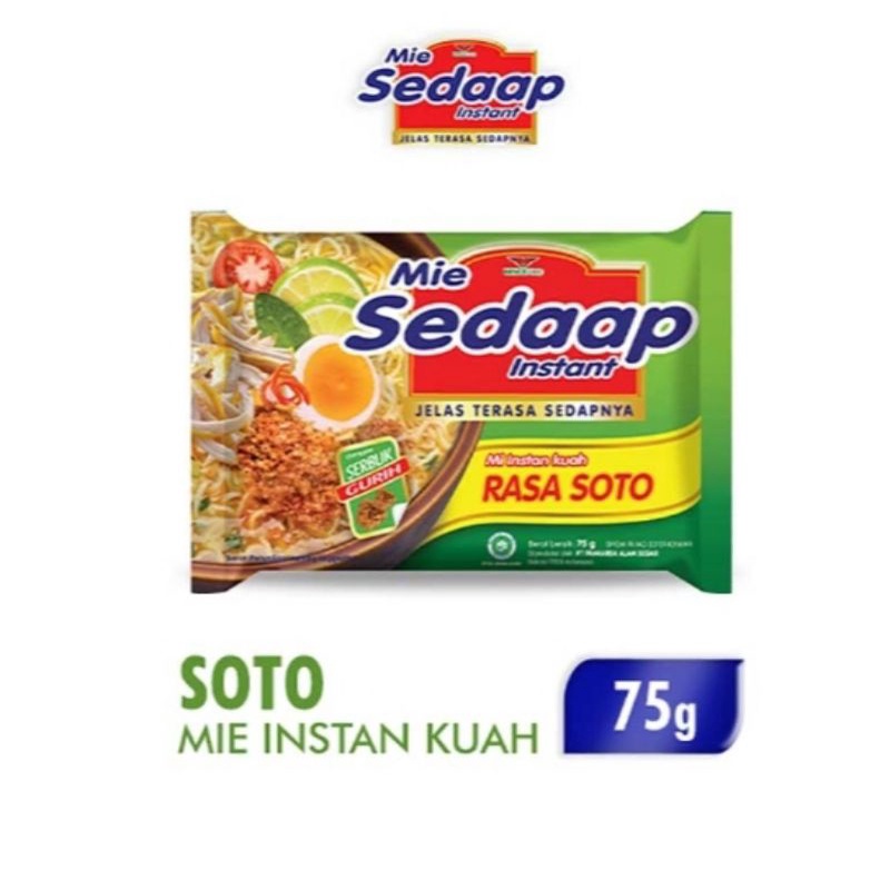 

Sedaap Mie Instant Soto 75 g